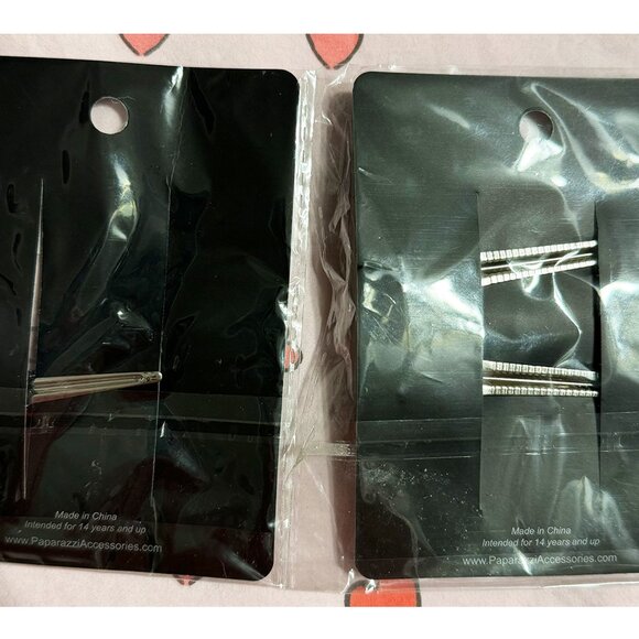 Paparazzi Rhinestone Sparkly Bling Hair Clips Set - Picture 4 of 4